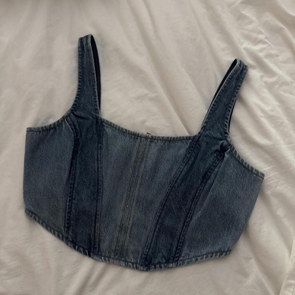 Frame Women's Blue and Navy Corset